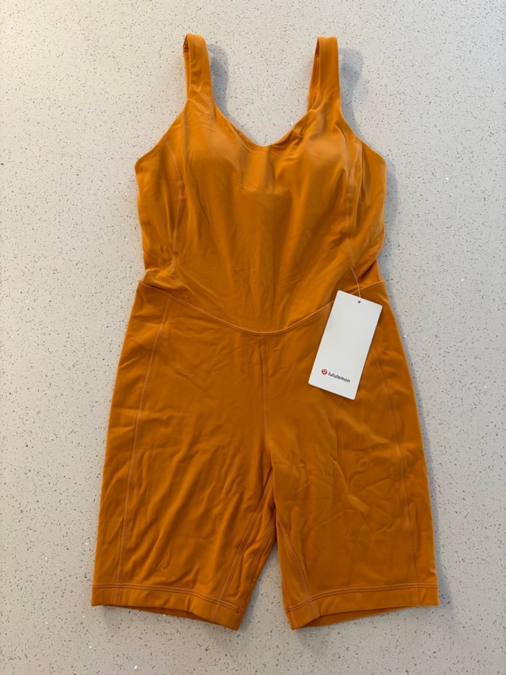 lululemon athletica autumn orange Align Bodysuit 8" *NWT